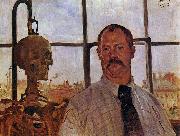 Self-portrait with Skeleton Lovis Corinth